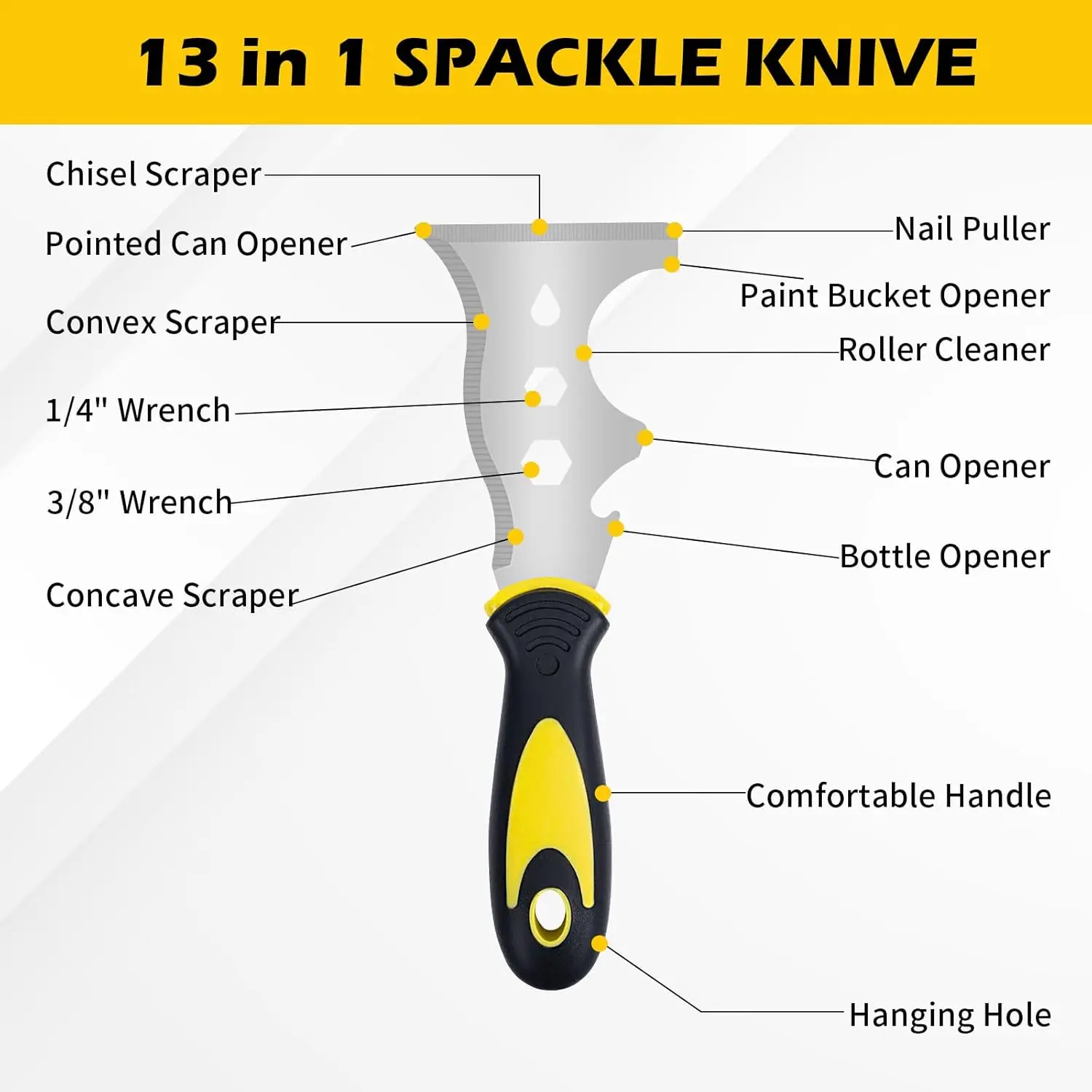 مجموعة سكاكين المعجون المكونة من 18 قطعة، سكين الحوائط الجافة، طقم الحوائط الجافة مع وعاء الطين، سكين ربط 1 بوصة 2 بوصة 3 بوصة 4 بوصة 5 بوصة 6 بوصة، سكاكين تسجيل 7 بوصة 10 بوصة 14 بوصة #3