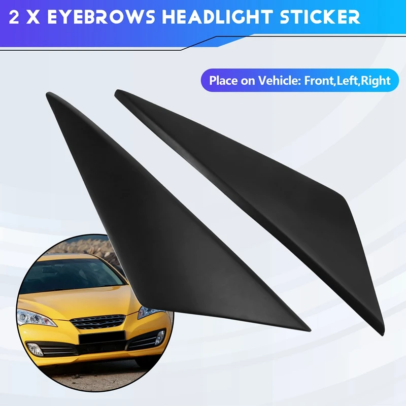 

A99F-For Hyundai ROHENS-Coupe 2009-2011 Car Resin Headlights Eyelids Eyebrows Cover