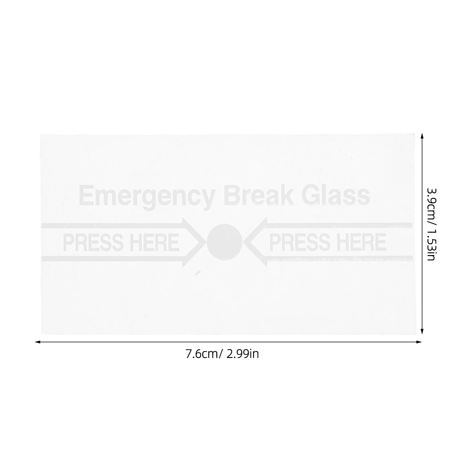 2pcs Manual Fire Alarm Switch Cover High Temperature Resistant Transparent Glass Break Panel For Emergency Fire Safety System