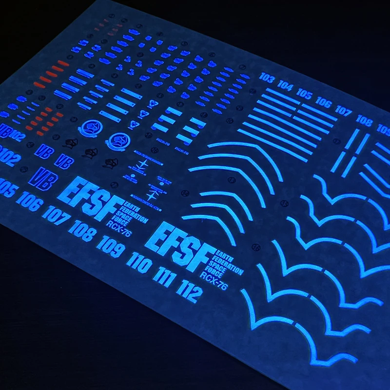 Model Decals Water Slide Decals Tool For 1/144 HG GTO GUNCANNON First Type Fluorescent Sticker Models Toys Accessories
