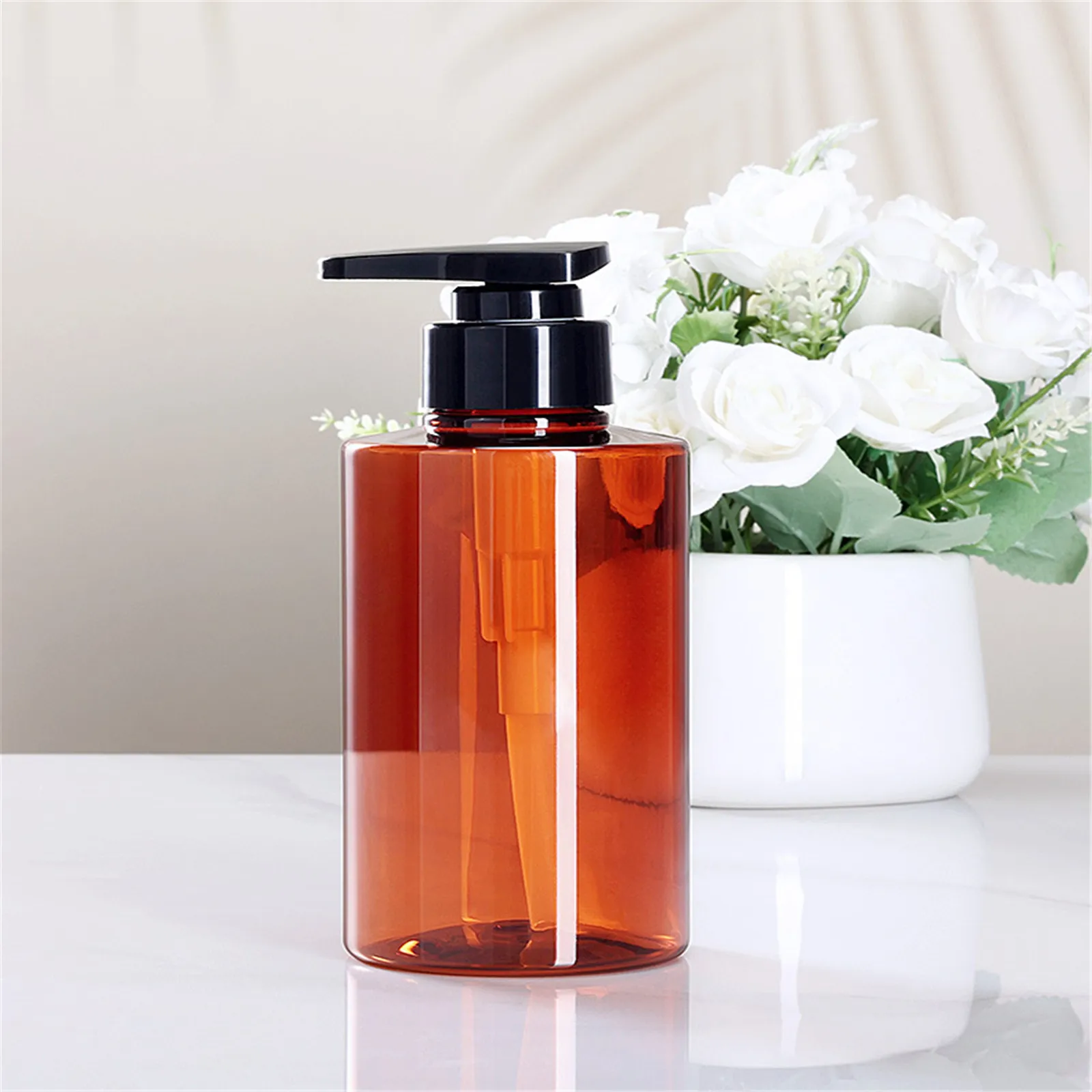 300500ml Shower Gel Dispenser Bottle Plastic Lotion Conditioner Refillable Bottle Portable Soap Pump Bottle Bathroom Accessories