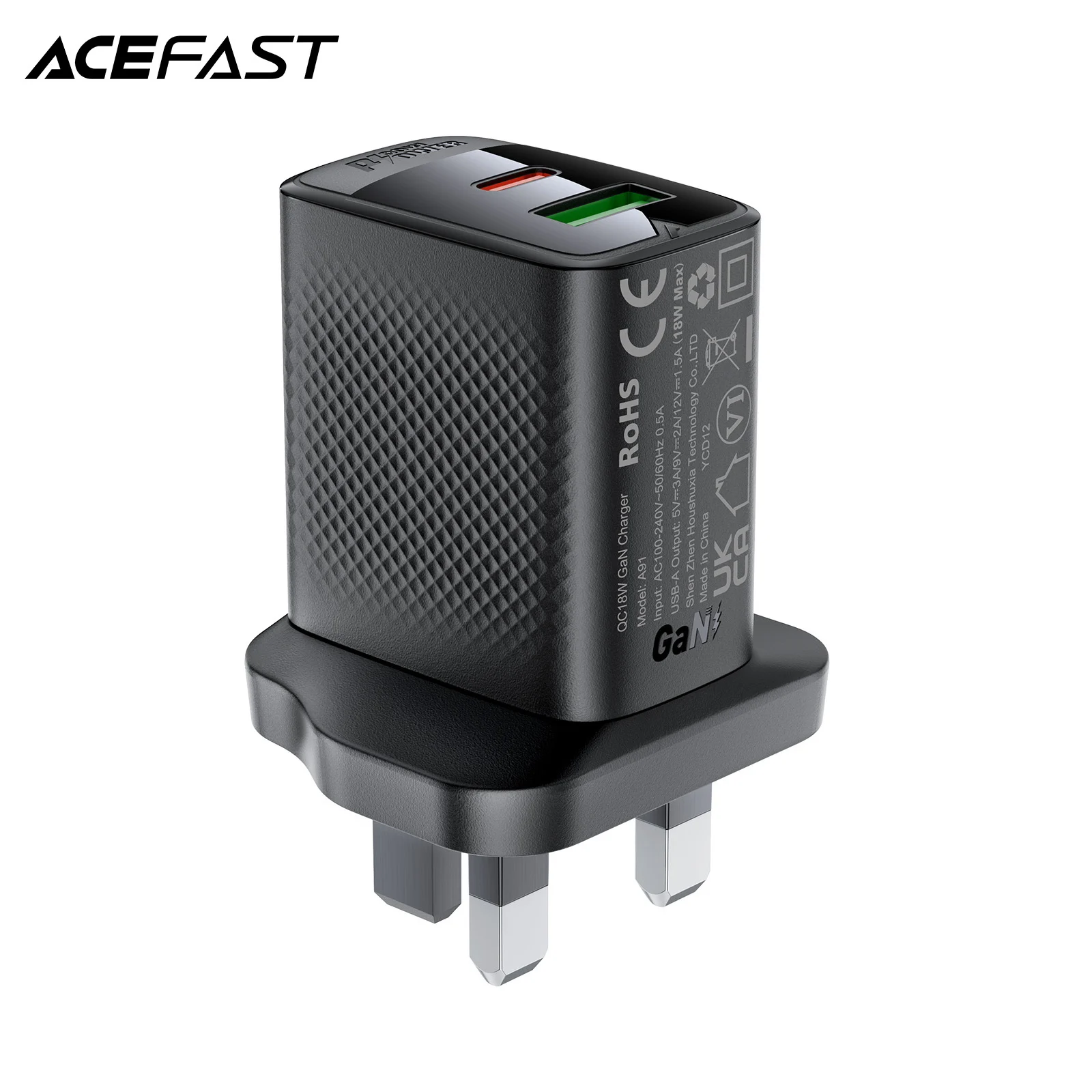 

ACEFAST UK Plug PD30W GaN Charger Fast Charging For iPhone 15/16 Pro Max PD QC3.0 Portable Wall Quick Charge Adapter For Samsung