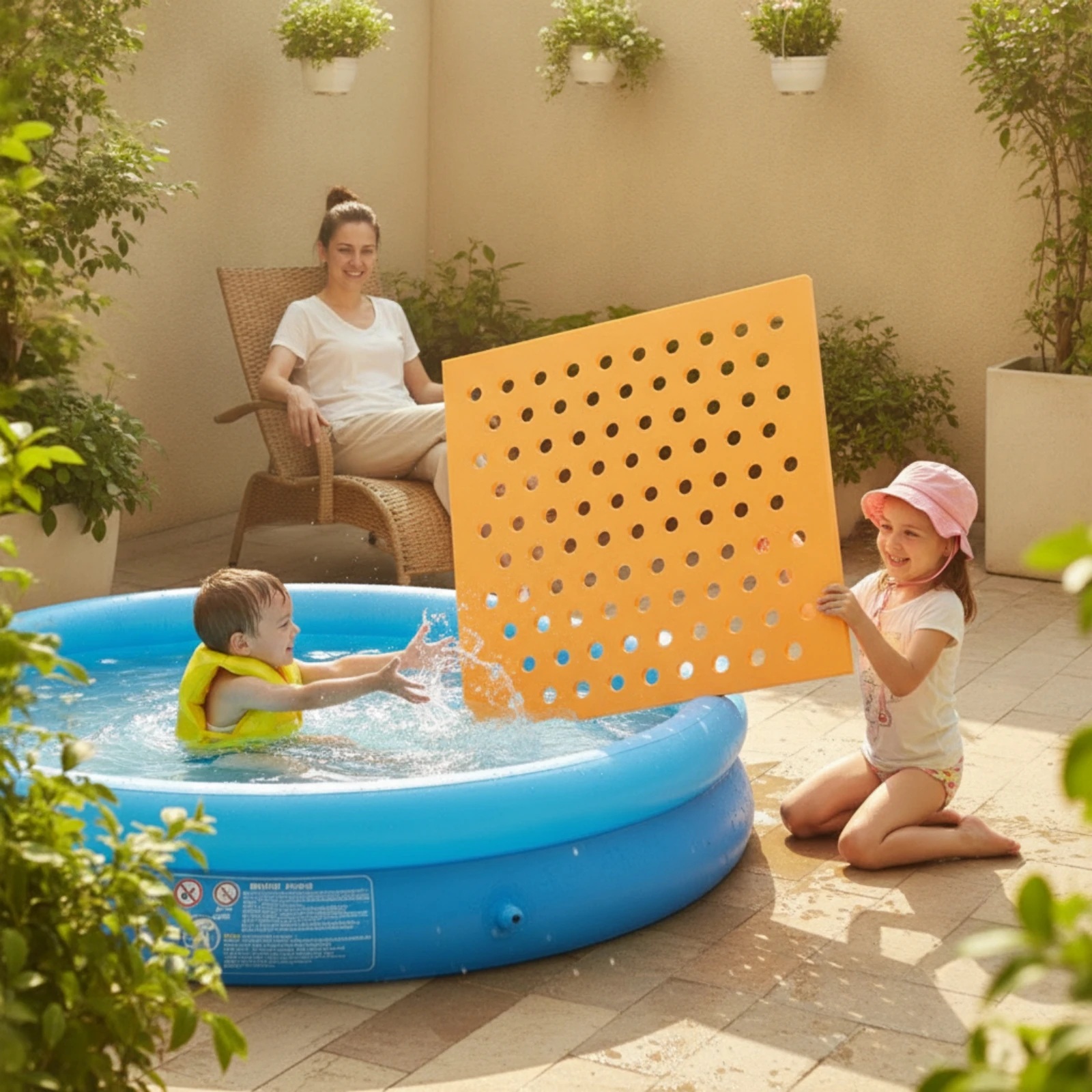 Kickboard with Integrated Hole Handle Perforated Buoyant Board with Holes Swimming Kickboard Flat Swim Training Aid Quick Drying