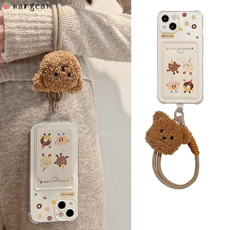 

For Tecno Spark 30C 20 20C 10C 9 8C Go 2 1 POP 10 9 8 7 iTEL A49 A58 Pro A80 A70 P55 Cake Donut Cute Card Holder Phone Case