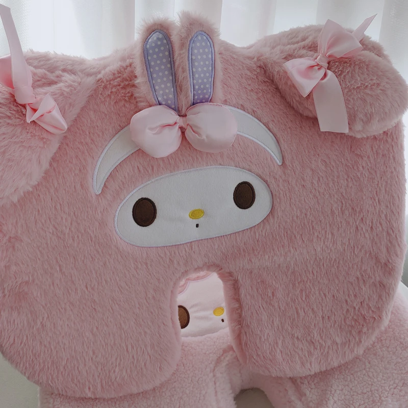 Memory Foam Kawaii My Melody Stuhlkissen Plüsch My Sweet Piano Sitz Rückenstütze Hüftstütze Massage Orthopädisches Kissen Waschbar