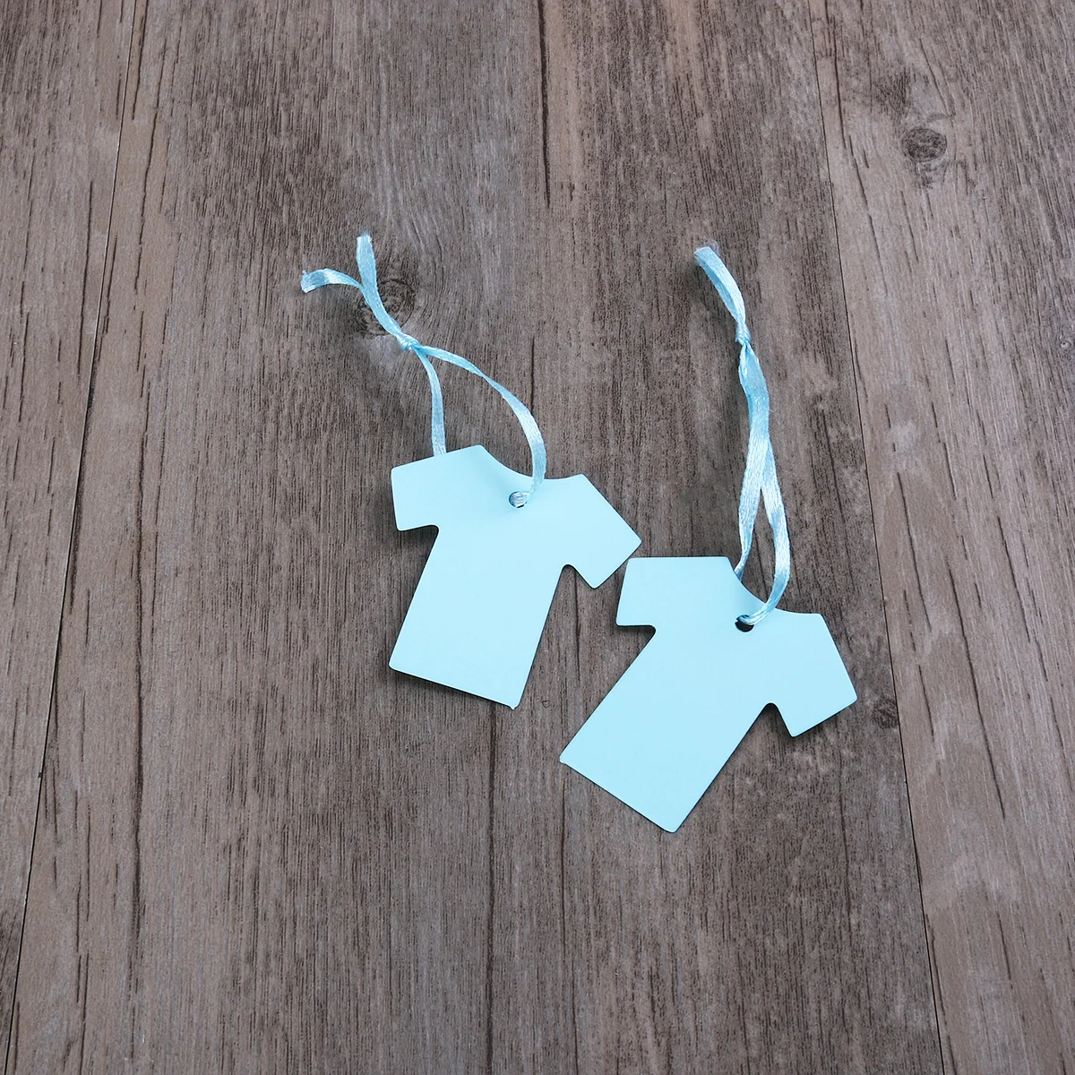 100 Pcs Personalized Tags Shower Gift Label Paper Gifts Rectangle The Blue