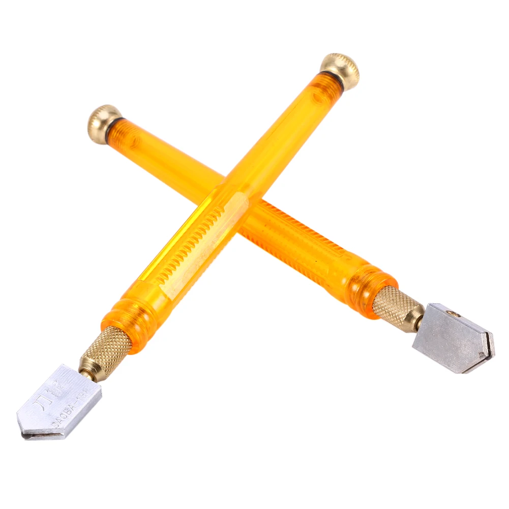 Anti-Slip Handle Tungsten Carbide Glass Cutter DIY Tile Mirror Cutting Tool Craft Tool for 6-12mm Glass Window Panels