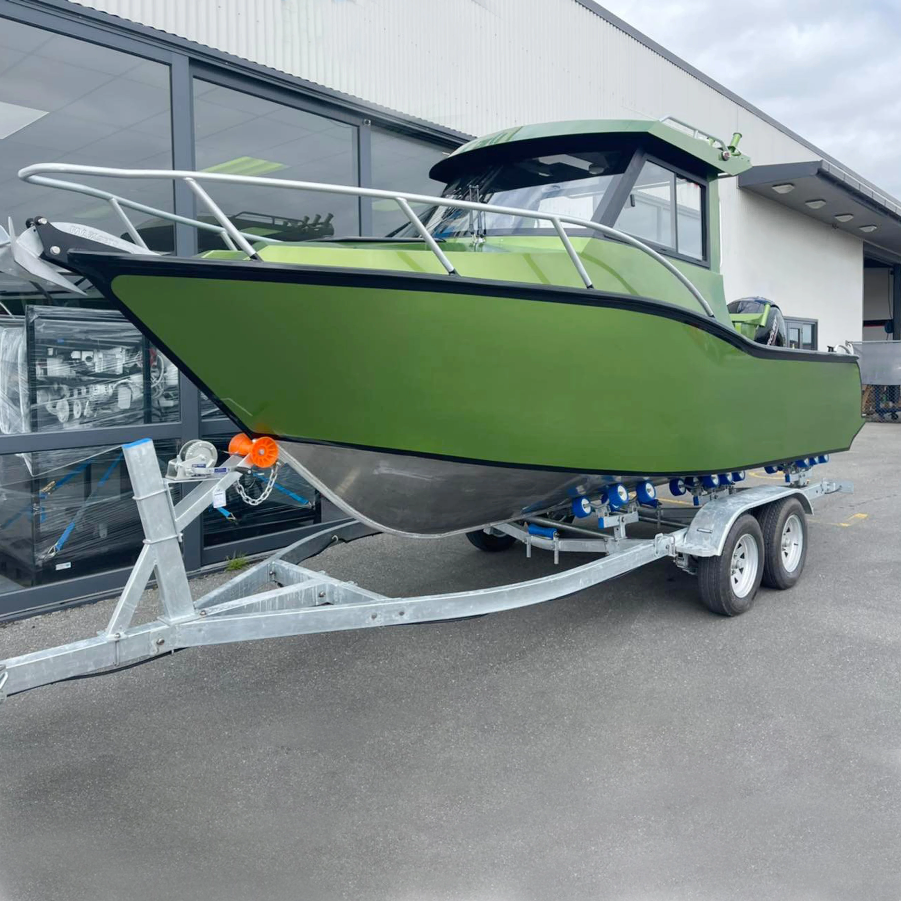 21ft 6.25m الألومنيوم المقصورة كروزر الرياضة يخت قارب سريع البروفيشر قوة قارب الصيد للبيع #1