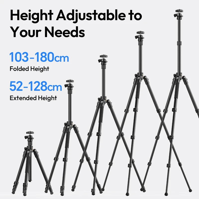 Ulanzi TT53 1.8M Traveler Uka Tripod Lightweight Tripod with UKA Ballhead Camera DSLR Foldable Tripod Support 3KG