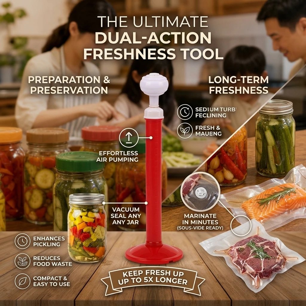 Food Storage Vacuum Pump - Tutup Stoples Vakum dengan Pompa Vakum,