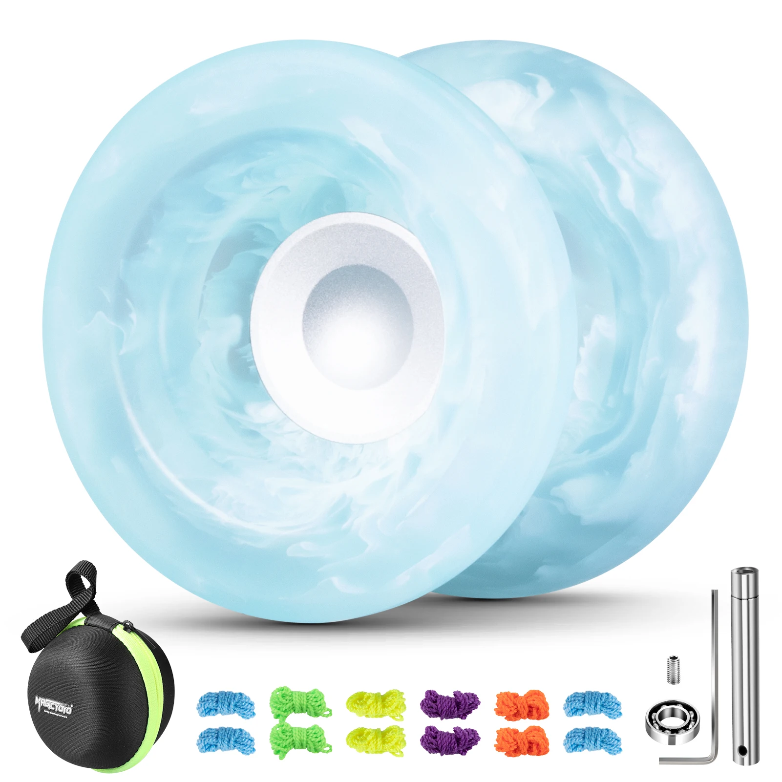 Professional Finger Spin Tricks Yoyo - MAGICYOYO H01 Unresponsive Yoyo - Dual Purpose Yoyo with Responsive Yoyo Bearing Kit