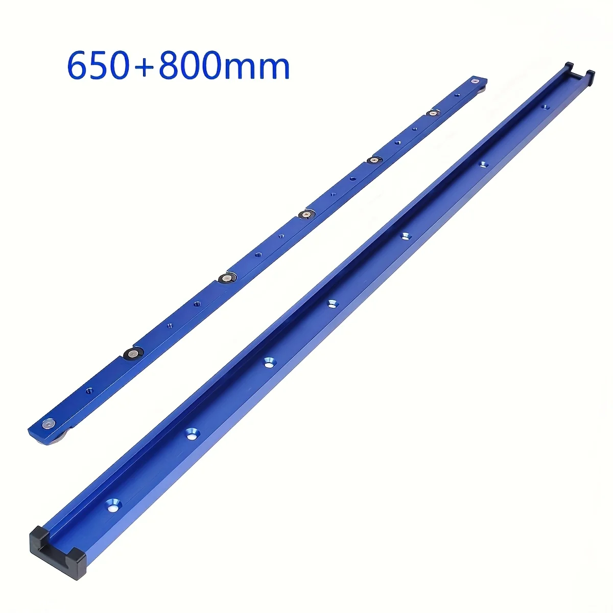 2pcs 800mm 30 Type T-track & 650mm Miter Bar Slider T-slot Miter Track Jig Fixture Slot Connector Aluminum Woodworking Chute Rai