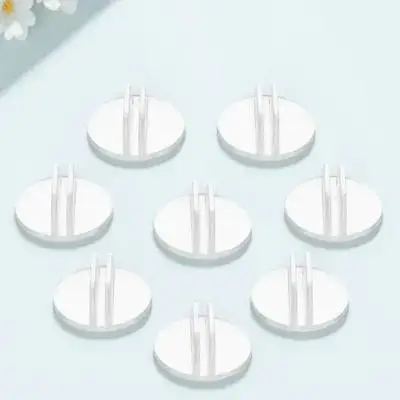 

50Pcs Clear Card Holder Round Business Card Display Stand Sturdy Plastic Organizer for Desk Office Appointment Cards Storage