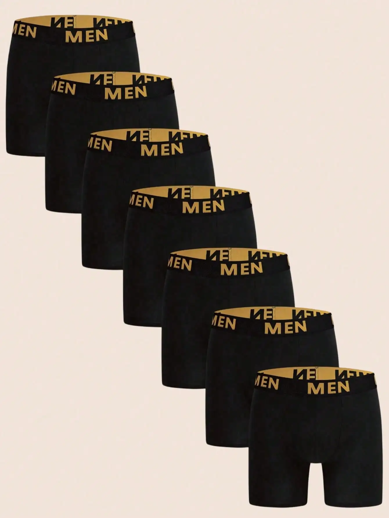 

7 Pairs Mens Boxer Briefs With Letter Waistband Comfortable Underwear