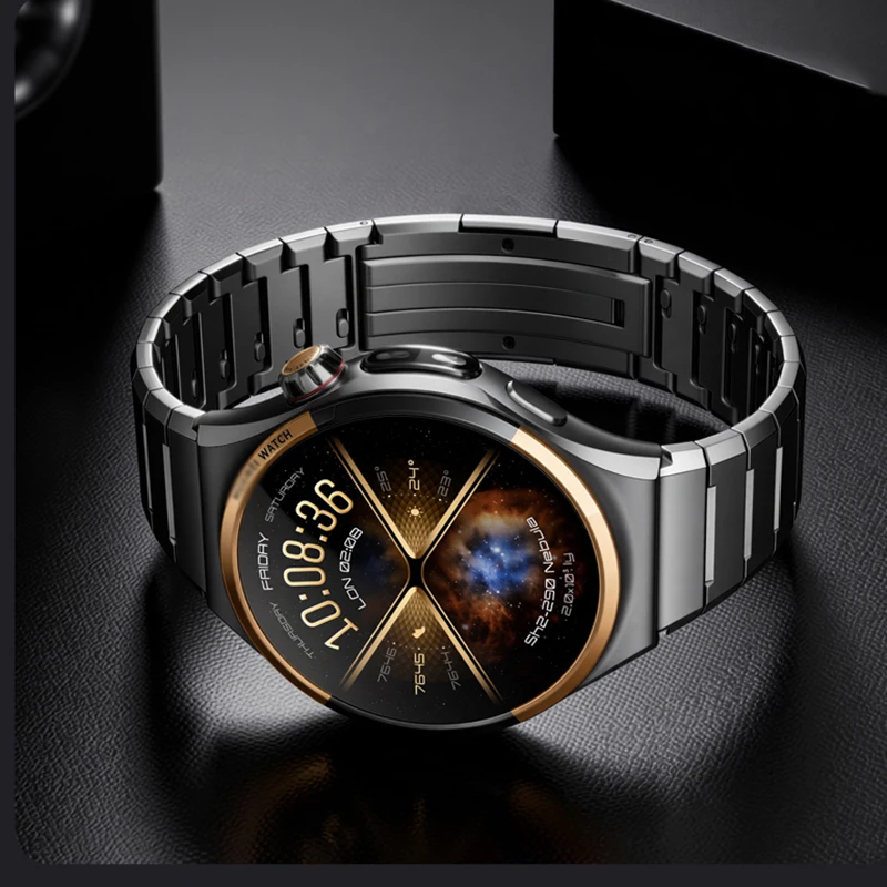 Original Titanium Strap for Huawei Watch 6 Pro 46mm Quick Button Metal Bracelet 22mm Band for Huawei Watch 6 5 4 GT7 GT6 GT5 GT4