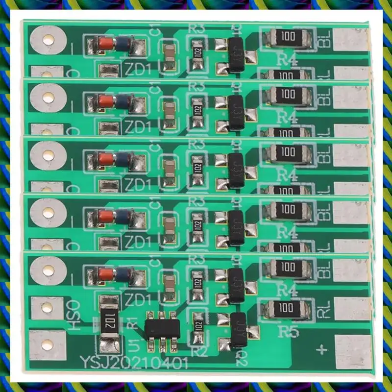 Daily 3-12V Strobe Flashing Module Red Blue 2-Color LED Light For Electric Vehicle Safety Light