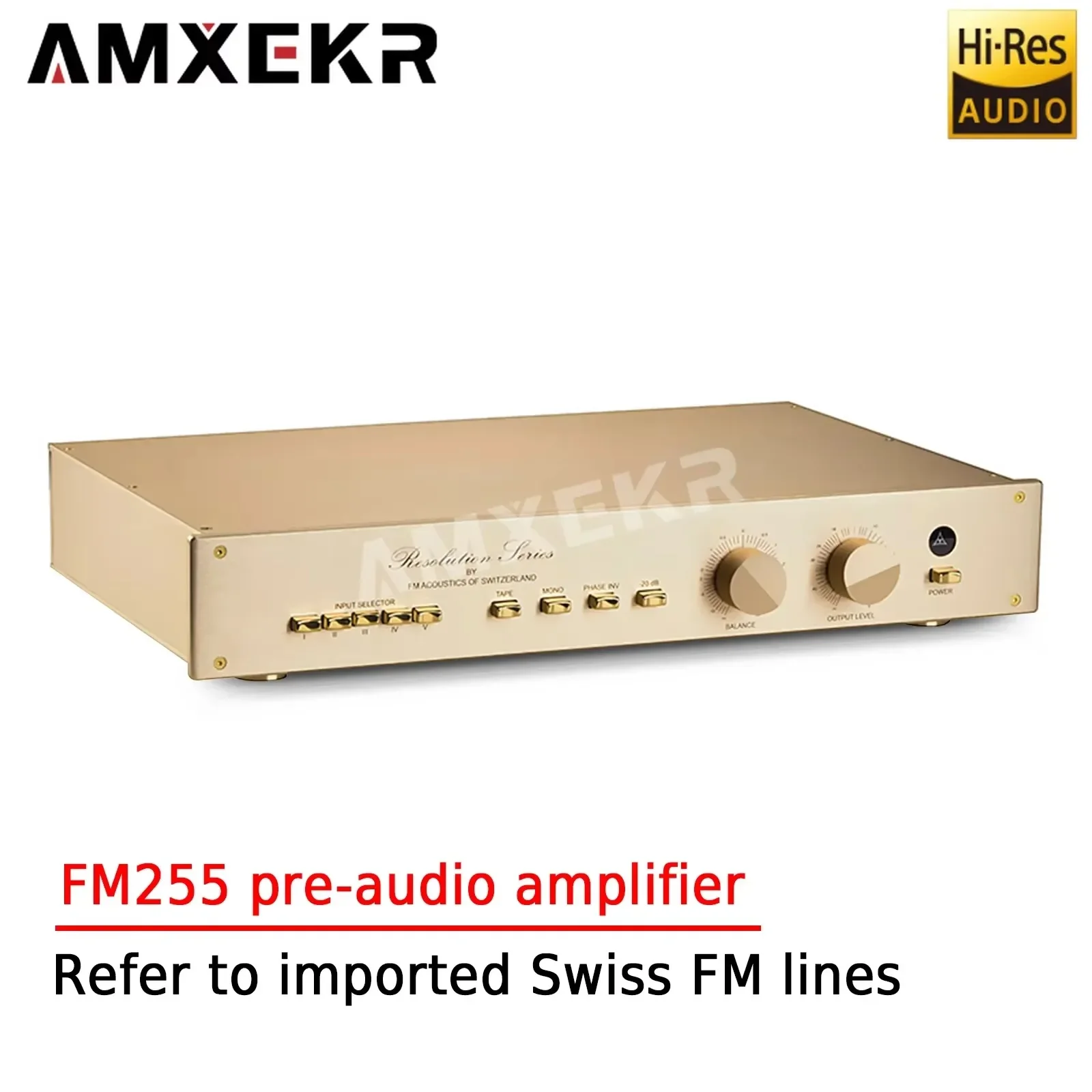 

AMXEKR FM255 Reference Imported Swiss FM Line Classic Fever Pre-stage Home Preaudio Amplifier Phono Preamp