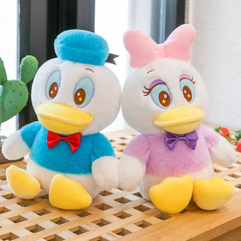 30cm Cute Disney Plushies Doll Mickey Mouse Donald Duck Plush Toy Cute Cartoon Stuffed Doll Pillow Machine Gift for Kids