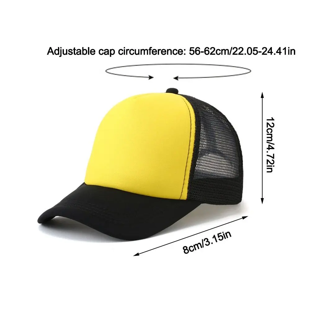 Модная бейсболка из губчатой сетки, дышащая шляпа с широкими полями и солнцезащитным козырьком, регулируемая солнцезащитная шляпа для спорта на открытом воздухе