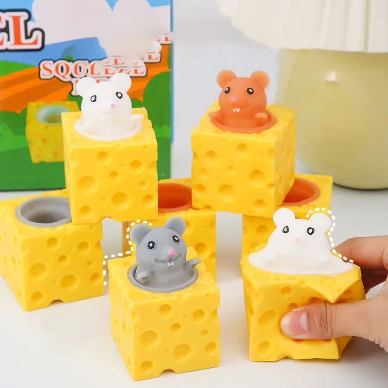 Cartoon CarrotSqueeze Toy Pinch Relax Hamster Toy Decompression Squeeze Toys Fidget Sensory Toys For Kids Adults Gift