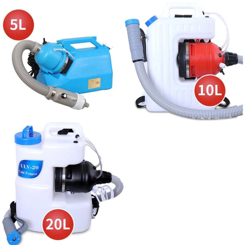 

Sprayer 5L 10L 20L Ultra Low Volume Disinfection Fogger Machine 1000ml /min