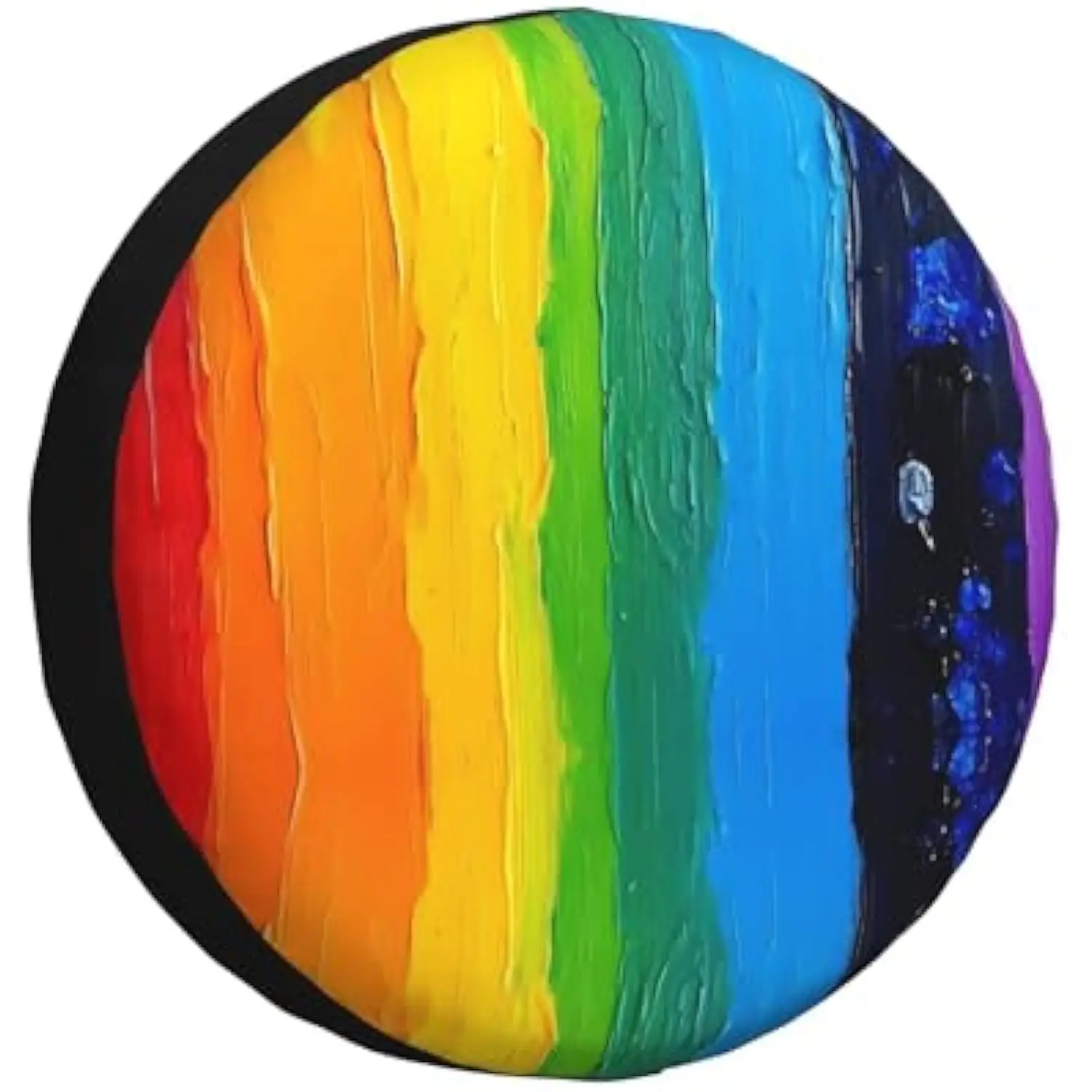 

Rainbow Art Textured Spare Tire Cover Waterproof All-Weather Protection for RV SUV Truck