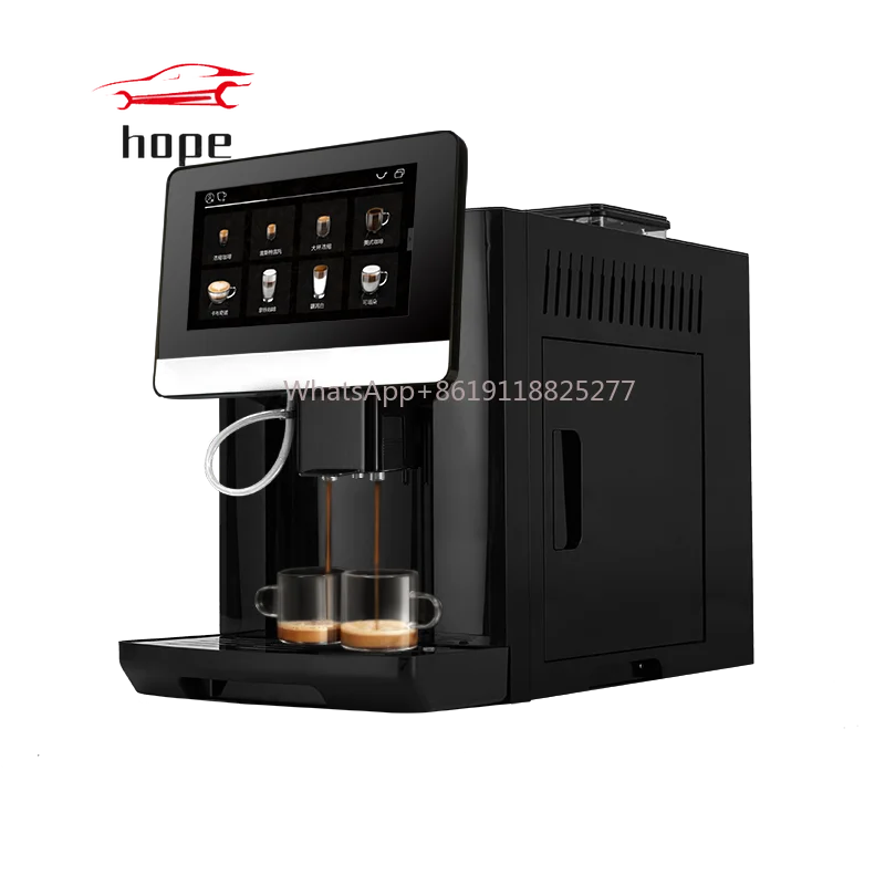 Hot selling commercial fully automatic bean to cup home cappuccino espresso coffee machine for business