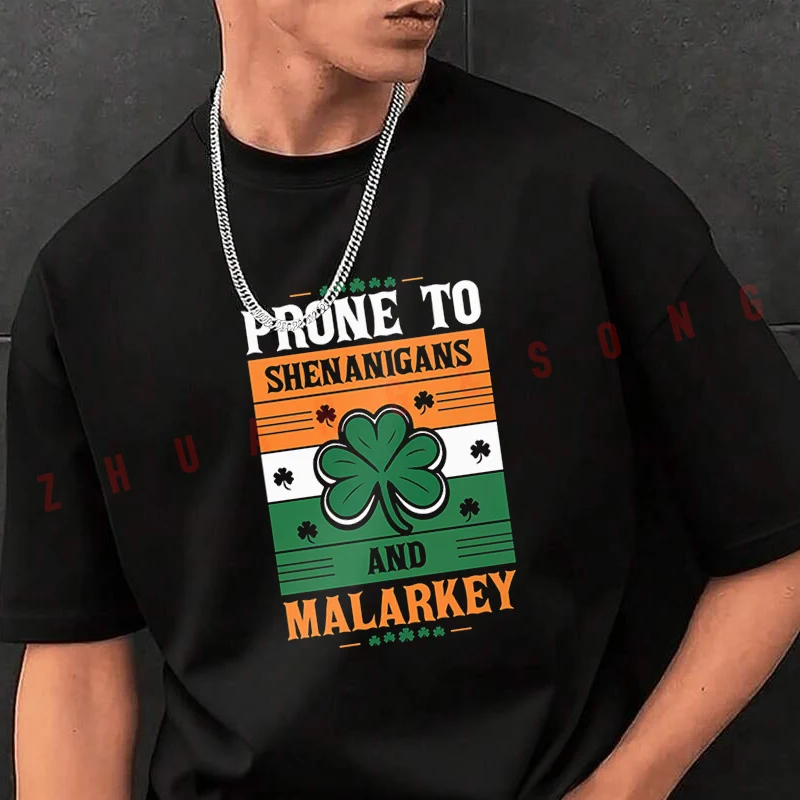 

Funny Shenanigans And Malarkey Men's Fashion T-shirt Casual Trendy Tshirts For Summer Comfortable Short Sleeve Tops