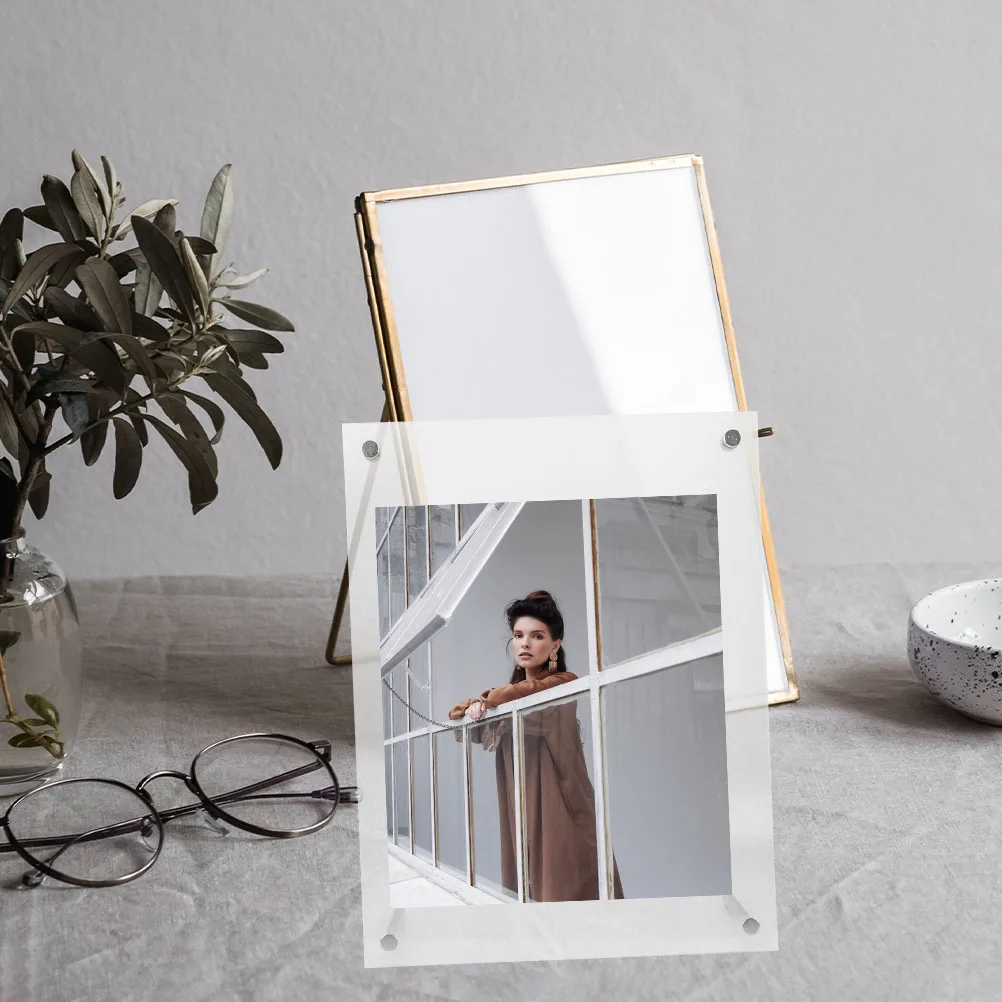 

Acrylic Photo Frame Clear Certificate Box Authorization St Crystal Award Display Picture Frame for Photo License 11x14 Stable