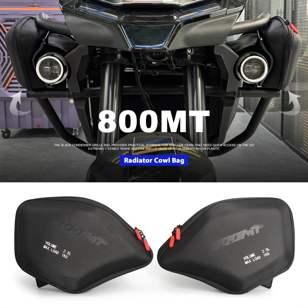 

Motorcycle Accessories Fairing Left Right Radiator Cowl Bags Waterproof For CFMOTO 800MT 800 MT CF 800MT MT800 2022-2025 2024