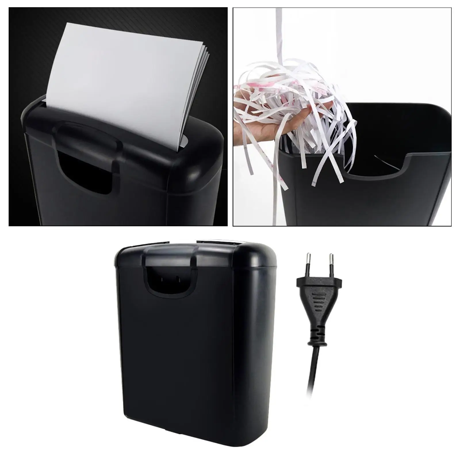 Cross-Cut Paper Shredder Micro-Cut Credit Card Bank Card Mini Electronic Silent A4 Shredder Automatic 10L Capacity