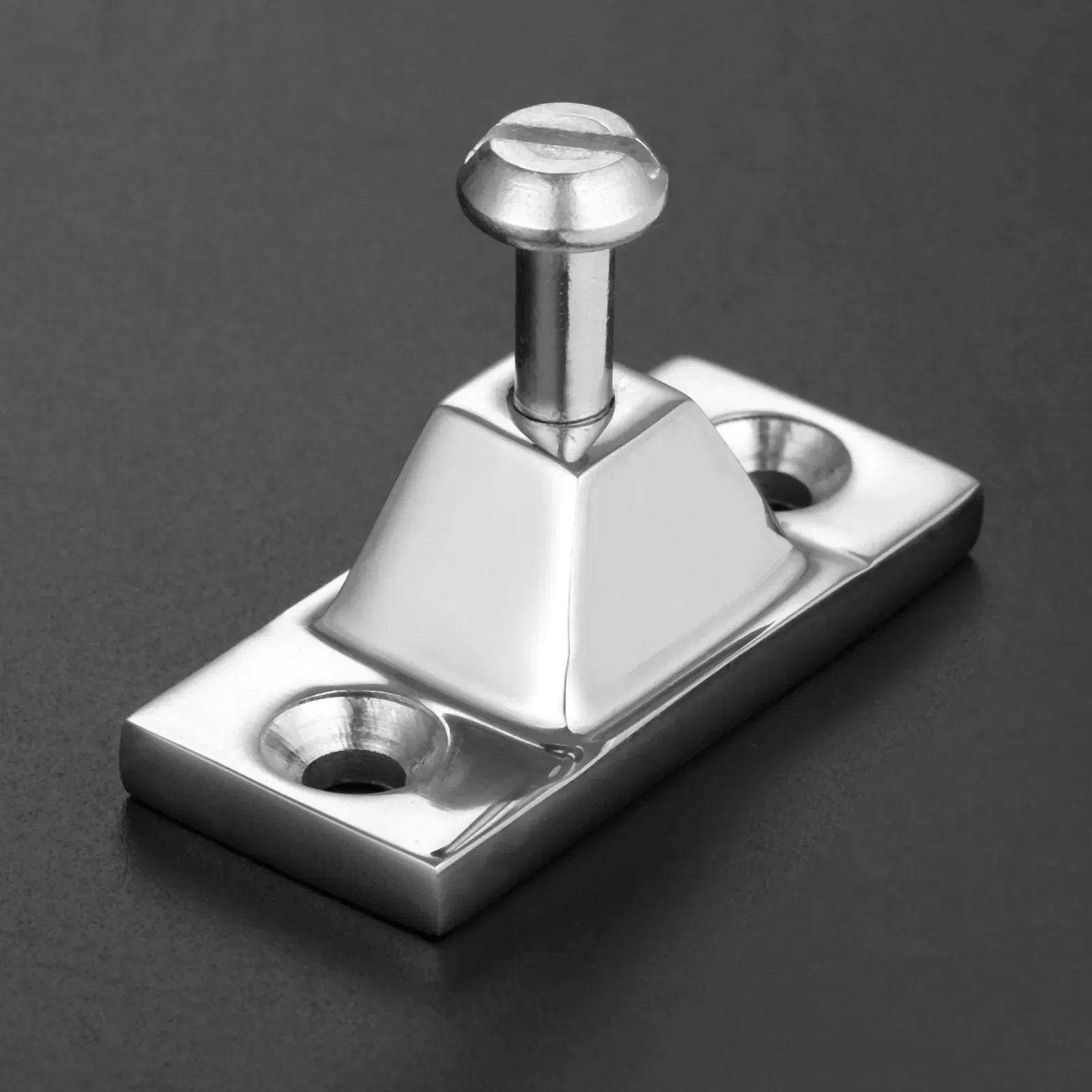 1 Pc Marine Grade 316 Stainless Steel Side Mount Deck Hinge Pyramid-shape Base For Bimini Tops Screws Hardware Fittings Boats