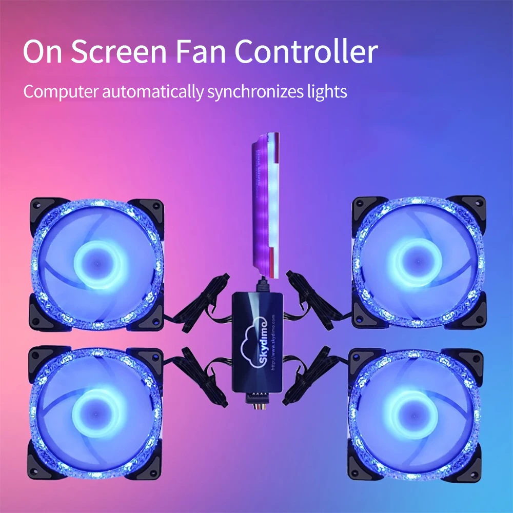5V ARGB Light Controller Computer Case Light sincronizzazione automatica schermo Display HUB per PC Chassis Case accessorio per Computer