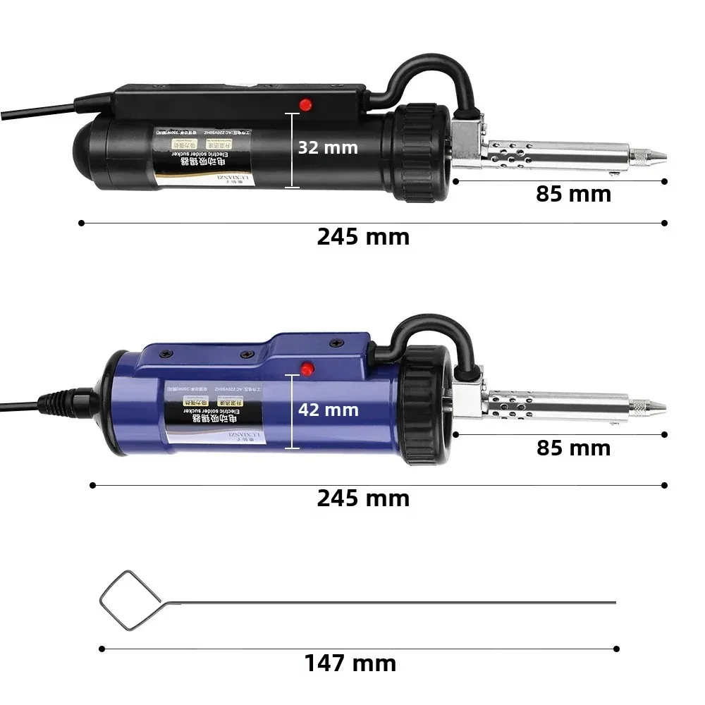 LUXIANZI-Pompe à dessouder électrique injuste, aspiration 18, outil de retrait sous vide, outils de soudage à la main, odorà dessouder en fer à