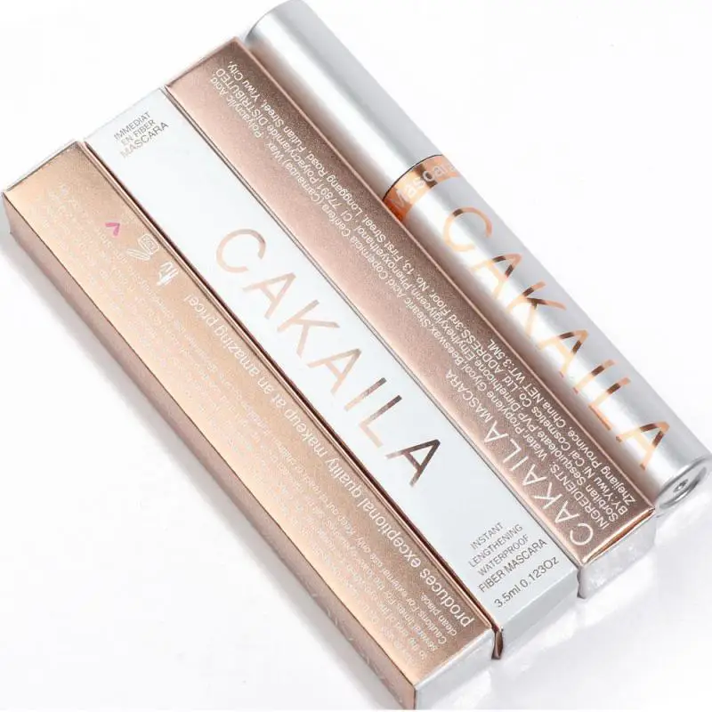 CAKAILA Magic Extension denso volumizzante a prova di sbavature 24 ore Mascara impermeabile a lunga durata nero stravagante Look ciglia finte