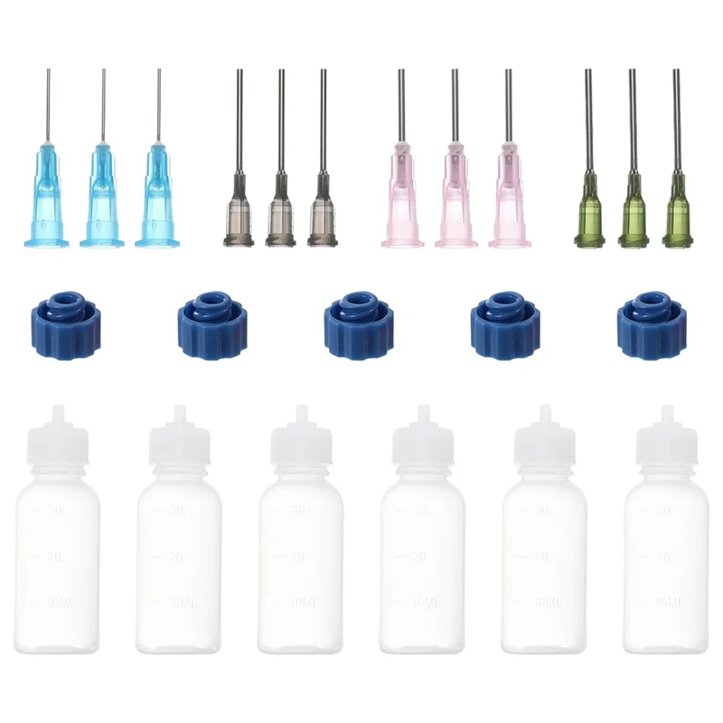 1Oz Precision Applicator Bottles,12Pcs 30Ml Needle Tip Squeeze Bottle Small Squeeze Bottles Mini Needle Bottle With Caps