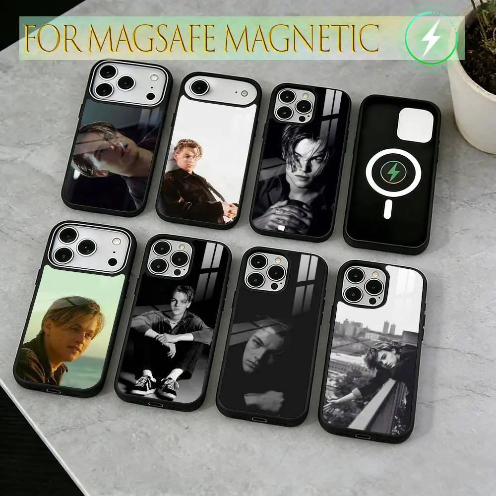 

Leonardo DiCaprio Phone Case For iPhone17,16,15,14,13,12,11 Plus,Pro Magnetic with Magsafe Wireless Charging