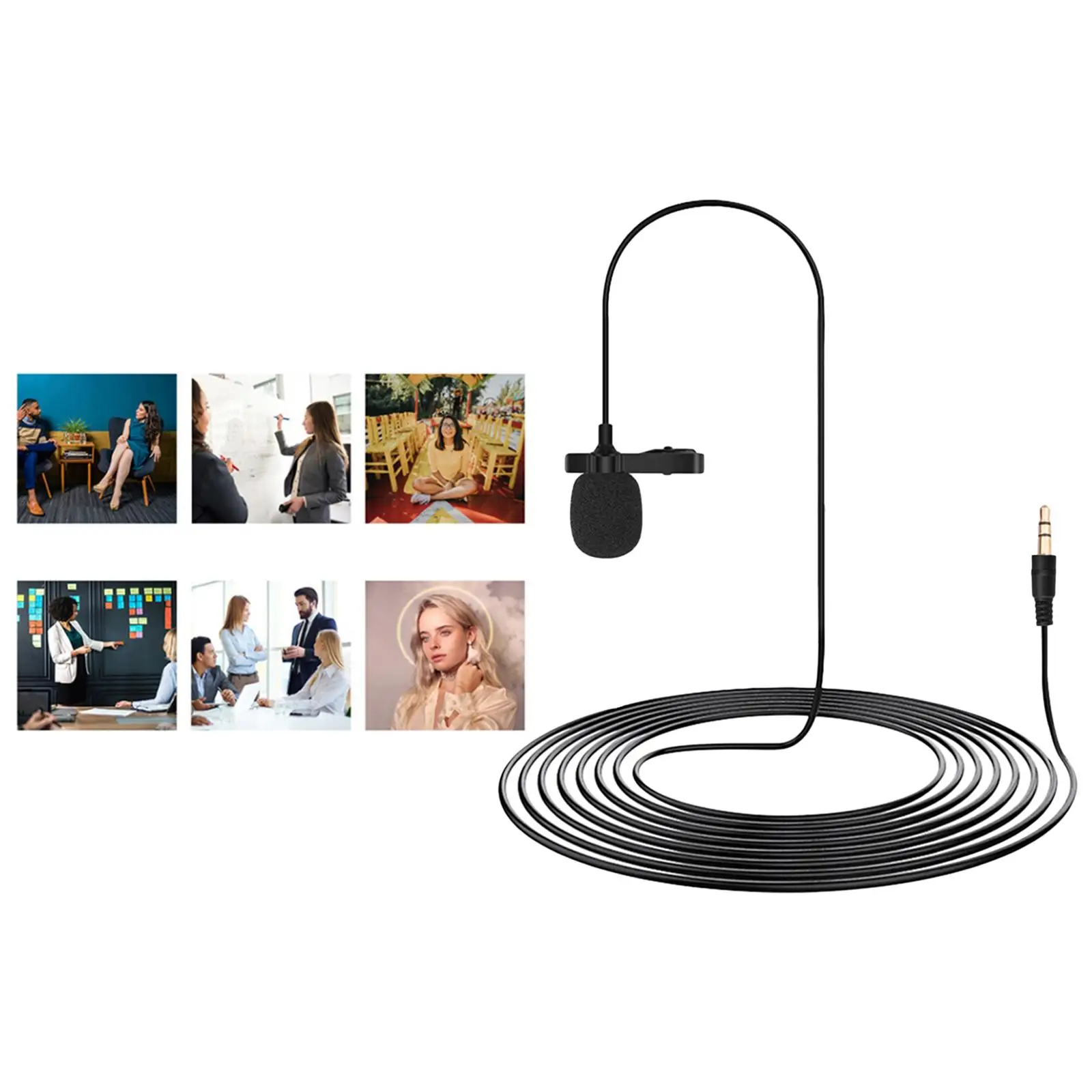 ラペルラベリアマイクマイク 3.5mm DJI Pocket 2 ビデオ録画用