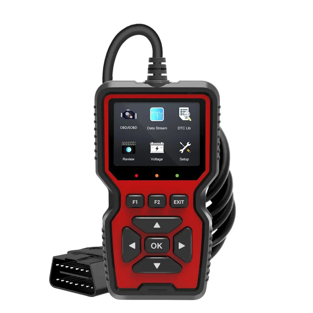 

V519 OBD2 Scanner - Color Screen, CE Certified, Printable, 10 Languages Upgrade - Auto Fault Detector