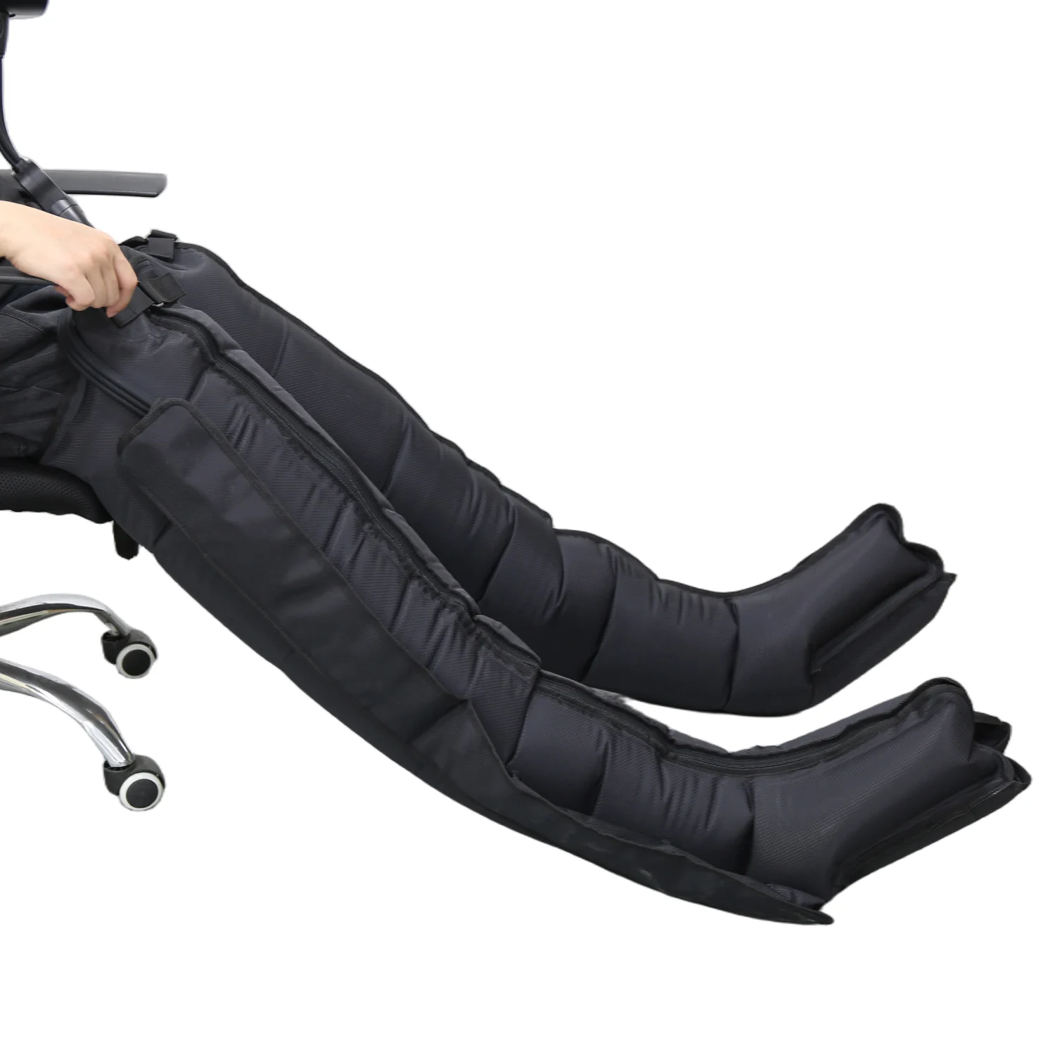 6‑Chamber Leg Arm Waist Massager Lymph Drainage Rechargeable Air Compression Wellness Massage Device