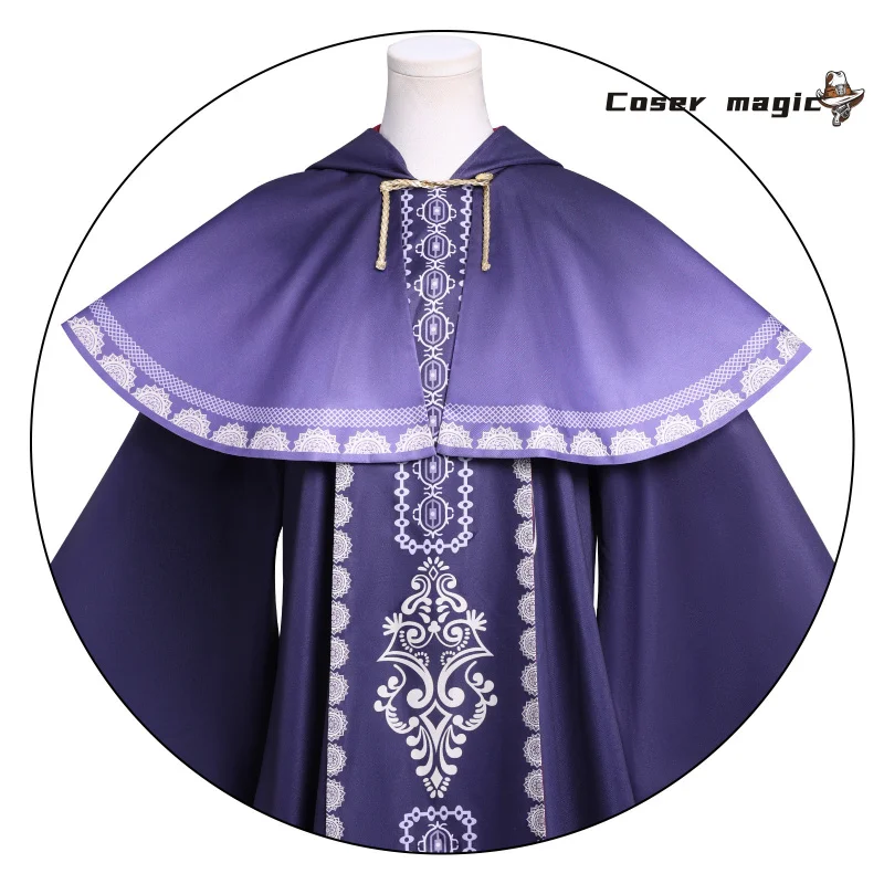 Game Silent Witch Monika Cosplay Costume Uniform Halloween Party for Women Men Carnival Props