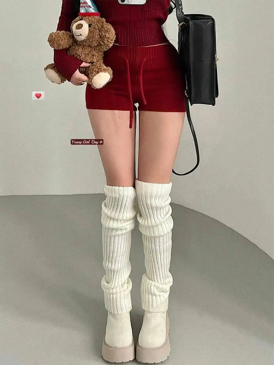 

Новые модные женские шорты из трикотажной пряжи с завязками на талии, облегающие, эластичные, в стиле Sweet Cool Spicy Girl, VF1G