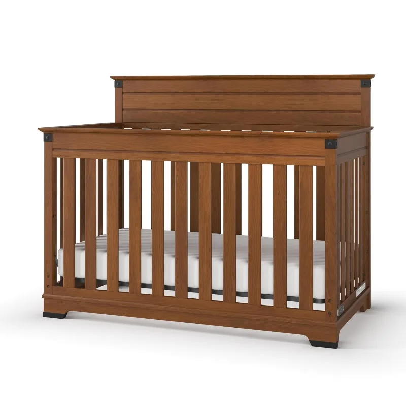 Redmond 4-in-1 Convertible Crib, Coach Cherry