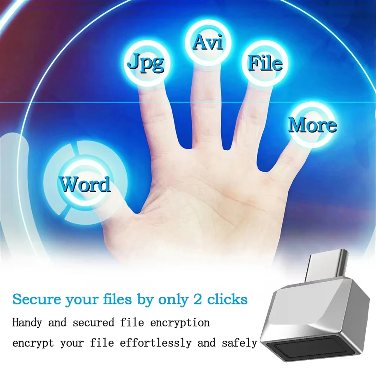 ABLG Computer Fingerprint Login Hello Fingerprint Dongle Unlock Win10/11