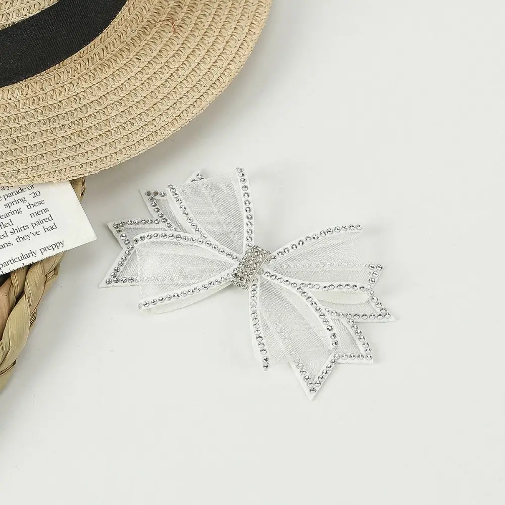 1PC Rhinestone Women Shoes Decorations Bow Design DIY Bags/Clothes/Shoes Shoes Flower Jewelry Shiny Bow Shoes Charm