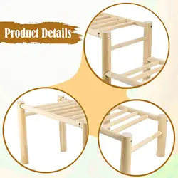 Escalera de madera para gallinero – Plataforma para gallinas y gallos