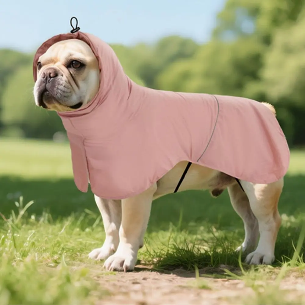 

Waterproof Dog Sun Protection Clothing Breathable Windproof Dog Rain Jacket Quick Dry Adjustable Pet Clothes Outdoor Walking