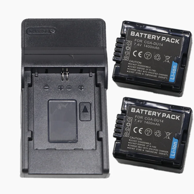 CGR-DU14 Camera Battery or USB Charger For Panasonic PV-GS19 PV-GS29 PV-GS31 PV-GS33 PV-GS34 PV-GS35 PV-GS36 PV-GS39 PV-GS50