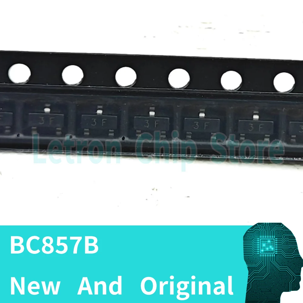 100PCS BC857B SOT-23 3F 3FW SOT23 SMD Transistor new and original IC Chipset