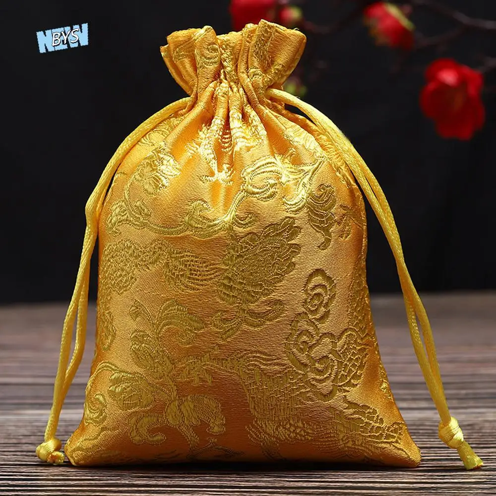 كاندي فافور المطرزة حفلة هدية الرباط الساتان مجوهرات التعبئة والتغليف حقيبة حقيبة التخزين الحقيبة #1